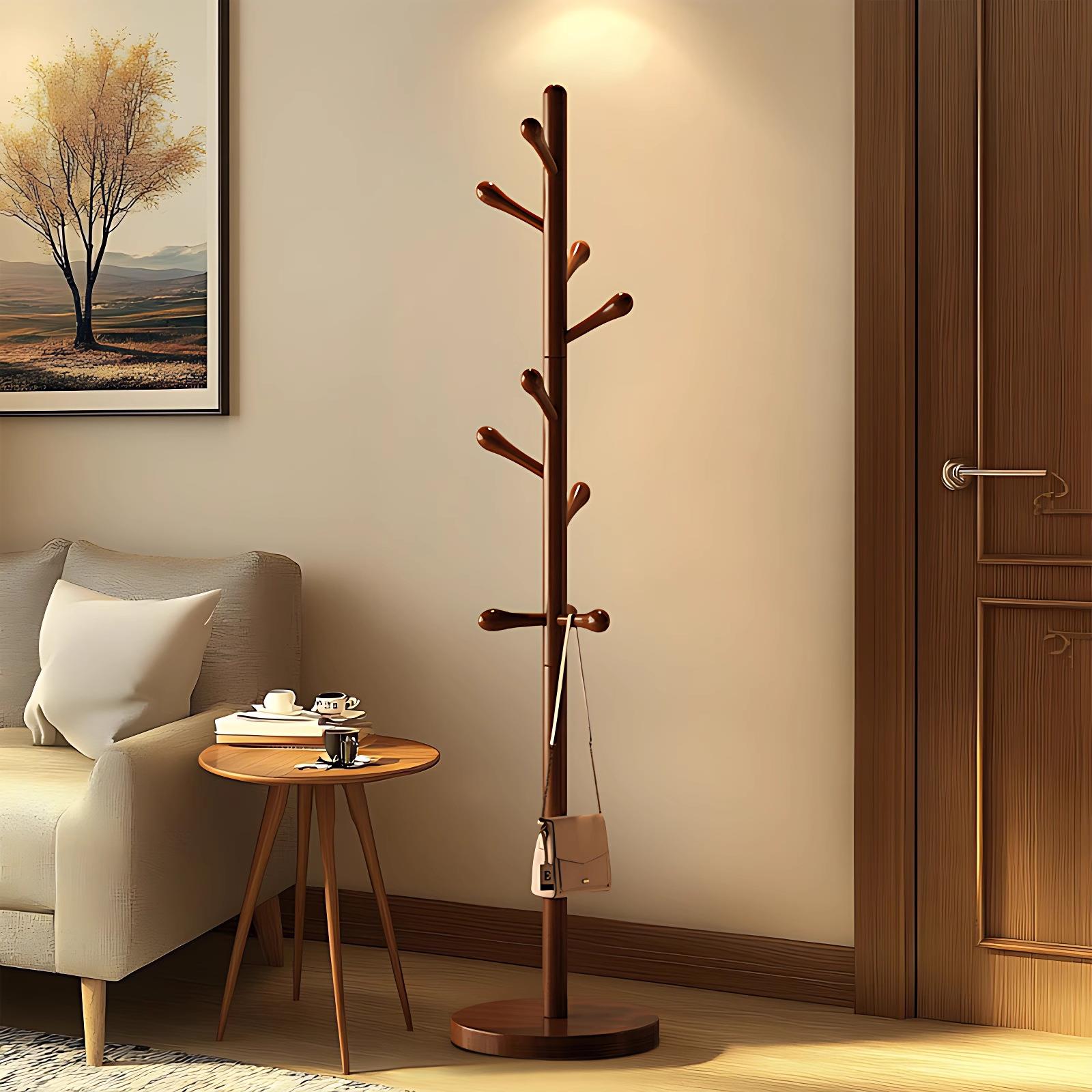 落地衣架卧室落地挂衣架衣帽架顶天立地挂包架可移动衣帽间架子