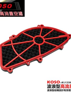 KOSO 2代二代3代三代新劲战 林海改装高流量空滤进气滤芯滤心风格