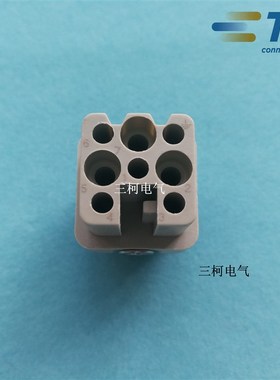 TE泰科HD-007-F 7针母芯矩形重载连接器航空插头T2020072201-000