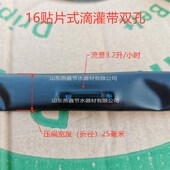 滴灌带双孔农用滴水灌溉內镶贴片式 16滴管温室大棚浇水贴片滴灌带