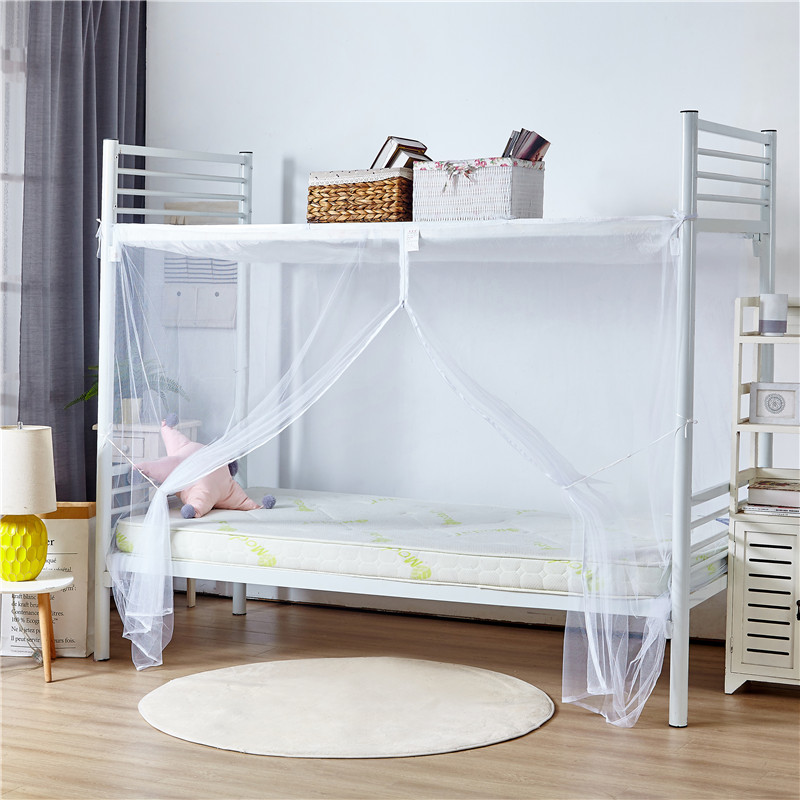加密拉链通用寝室蚊帐学生宿舍0.y9上下铺1.2左右单人床家用侧门1