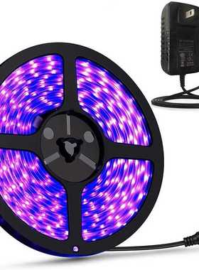 uv灯带紫色灯带2835紫色套装60灯/米 390-400nm验钞灯带紫色杀菌