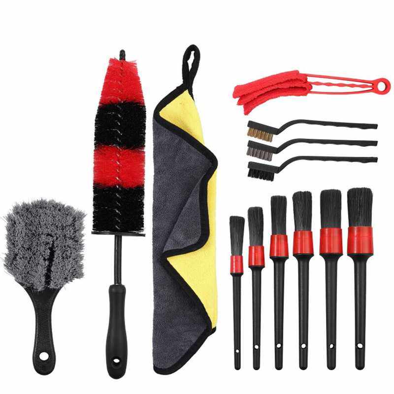 13件装汽车清洁刷套装，汽车刷套件，洗车手套轮胎刷擦车毛巾,电子元器件市场,其它元器件,淘宝优惠券,粉丝福利购,淘宝优惠卷