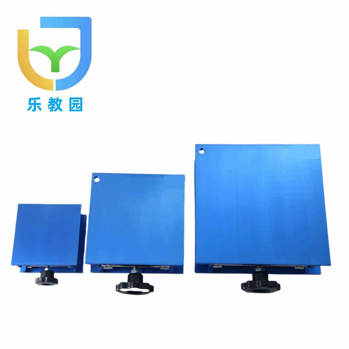 铝氧化桌面手动升降台100 150 200mm耐酸碱蓝色实验室