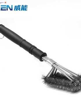 VLEN【钢丝刷4头】长柄烧烤网钢丝刷ZTT-9557B