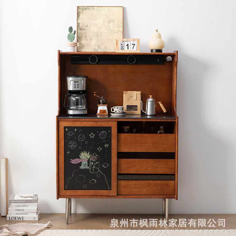 复古实木餐边柜简约中古收纳柜客厅玻璃玄关柜置物柜北欧岩板酒柜,电子元器件市场,其它元器件,淘宝优惠券,粉丝福利购,淘宝优惠卷
