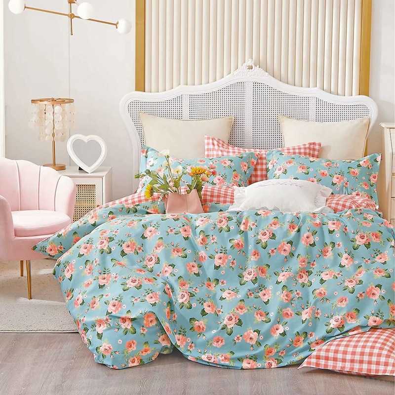 PK7J被套230x229x230 单件全棉纯棉单个床上被罩7x7超大田园