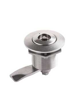 FS6909 不锈钢转舌锁 电柜门弹簧锁 圆柱锁拉紧锁 柜门调节锁