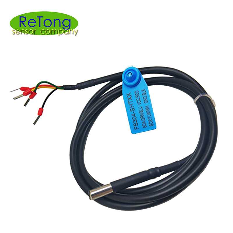 厂家定 制sht30温湿度传感器探头 304不锈钢封装防水型温度探头