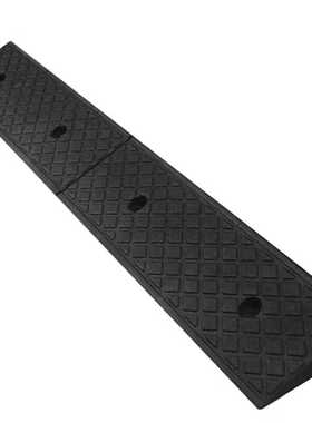 VLEN斜坡垫 100*15*4CM 黑色 橡塑台阶垫汽车爬坡三角垫