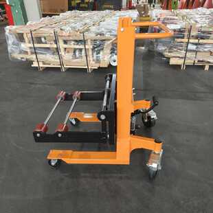 Manual Paper Roll Stacker 4-wheel steering Semi-electric