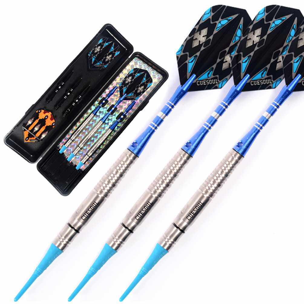CUESOUL/Q獣18克钨钢镖软式飞镖比赛级飞镖软式飞镖套装C