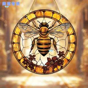 Christmas Bee Floral Suncatcher Christmas 1pc Bee and