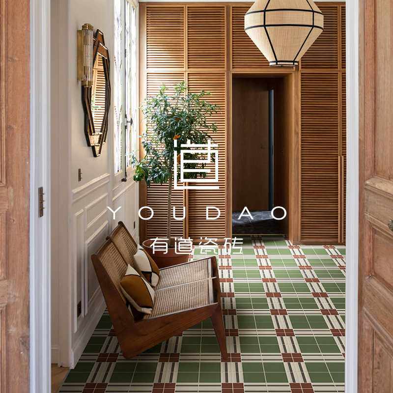 有道 彩色编织马赛克高品质通体瓷砖复古厨房卫生间墙砖阳台地砖