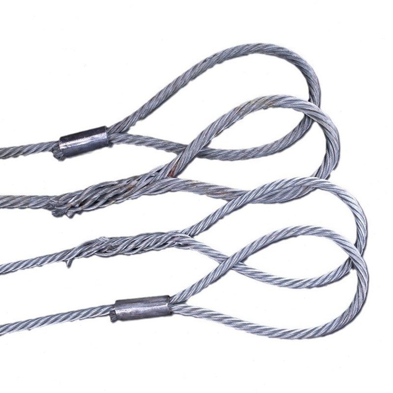 涂油钢丝绳吊索具起重插编钢丝绳A规格齐全压制钢丝绳索具组合吊