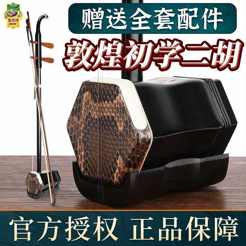 敦煌初学入二胡01A铁梨木二胡琴敦煌牌成人儿童木轸民族乐器