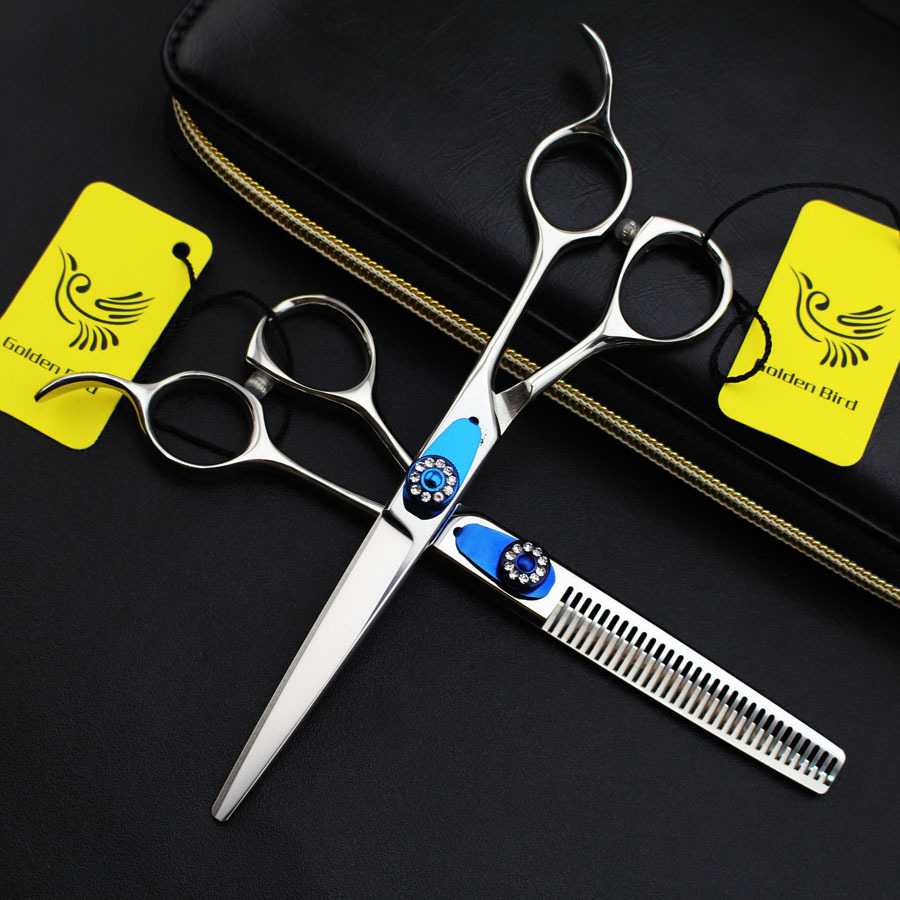 金翎鸟 6.0寸 高档440C美发剪刀理发剪 平剪刘海剪 牙剪打薄剪