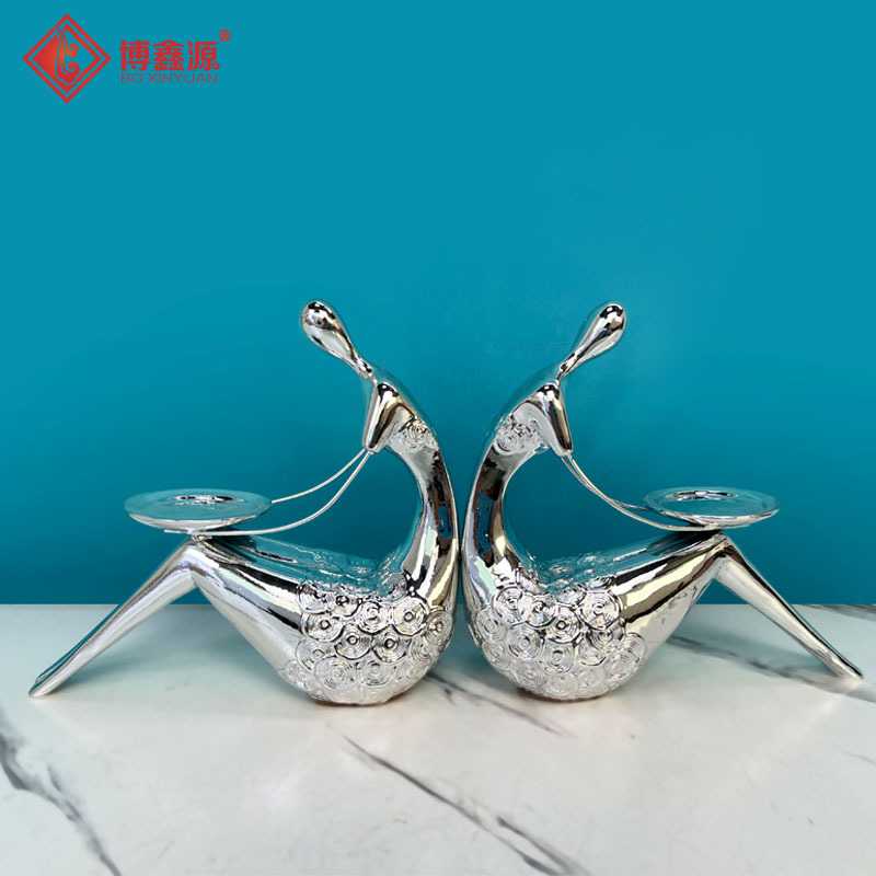 现代简约人物蜡烛烛台装饰摆件法式浪漫烛光晚餐桌面布置拍照道具