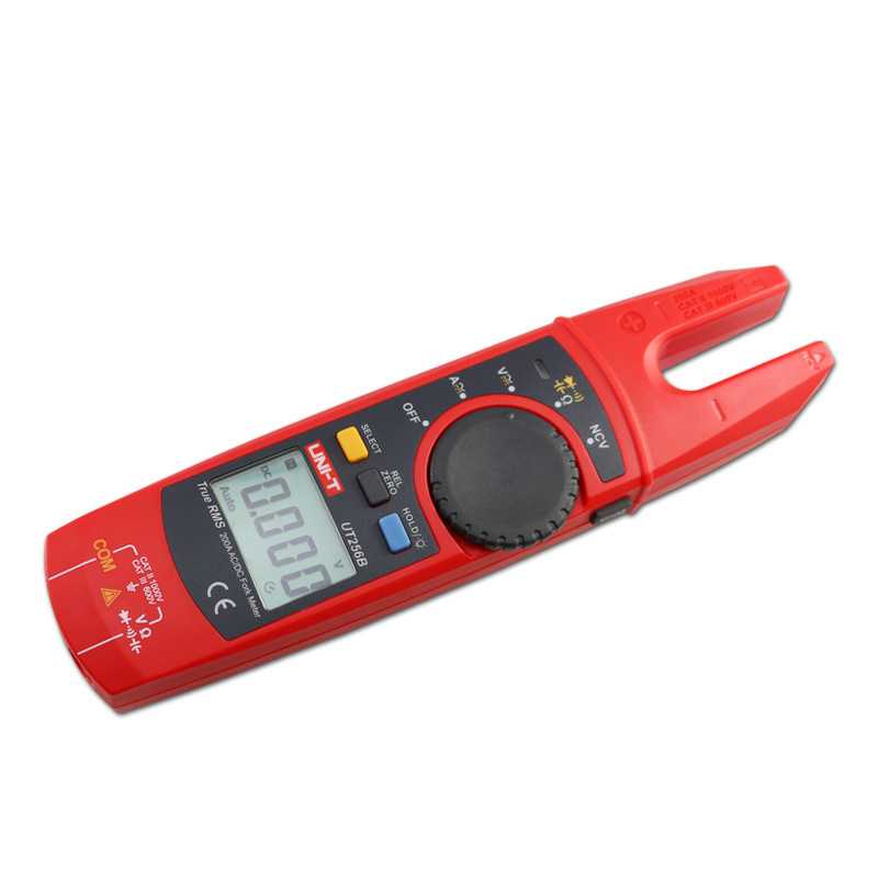 优利德UT256B交直流叉型钳型表 外贸款Y型开口电工钳表感应电压表