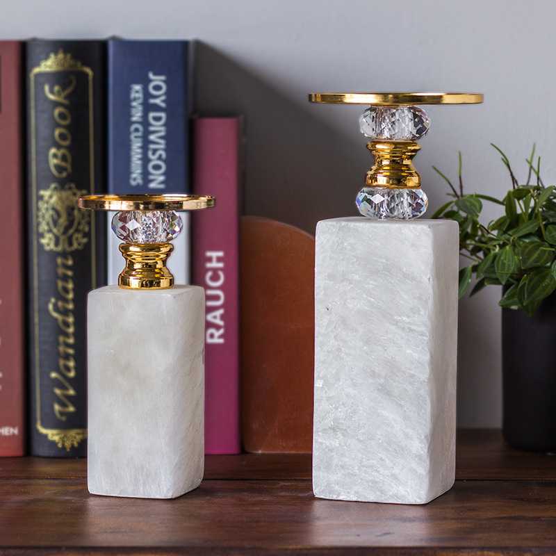 欧式风格创意蜡烛台光源室内软装茶几餐桌装饰摆件水晶浪漫蜡烛托