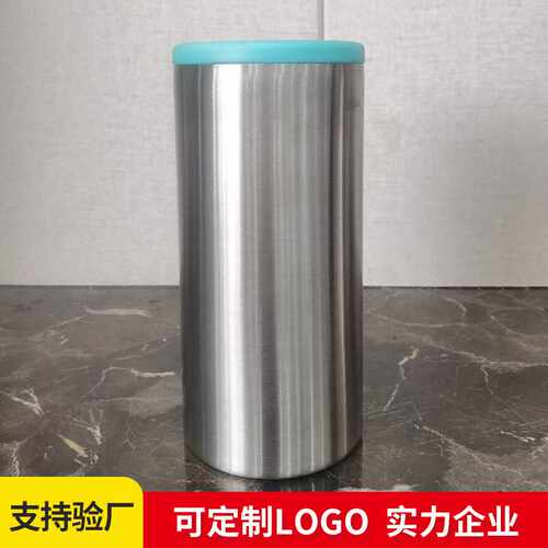 21年创意201不锈钢双层可乐罐12oz啤酒易拉罐瓶可印LOGO