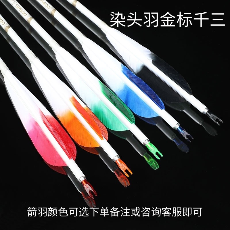 云刃纯碳箭碳箭真羽箭支纯碳白色箭杆千三千六直度羽W毛非战鸽云