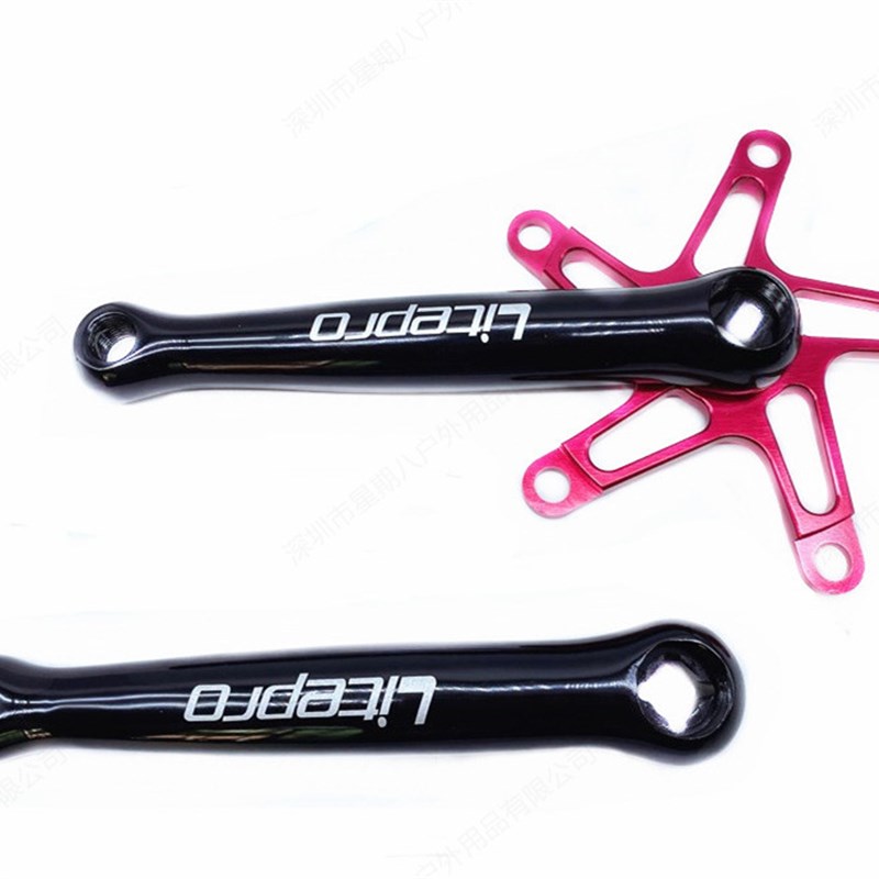 用于 小布铝合金方n孔轻量化曲柄130bcd折叠自行车曲柄