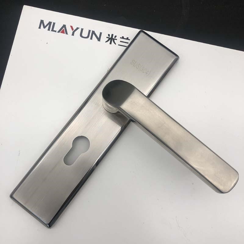 精致水磨拉丝不锈钢加厚面板锁具 室内寝室N房间门锁卫生间执手锁