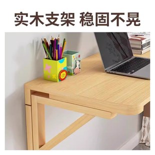 实木折叠桌c挂墙桌餐桌墙面电脑桌学习桌壁挂桌墙壁书桌墙上可折