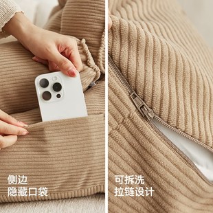 床头软包靠背榻榻米护颈飘窗孕妇久坐护腰靠垫床上靠腰Z枕看书躺