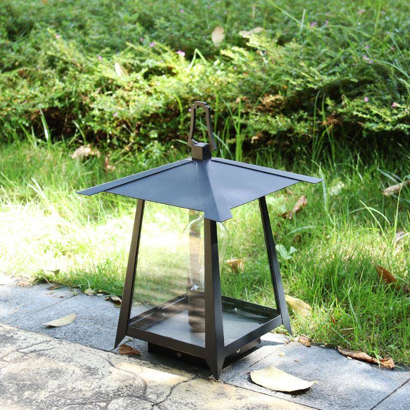 中山古镇复古柱头灯户外防水落地灯个性庭院灯室外照明灯具