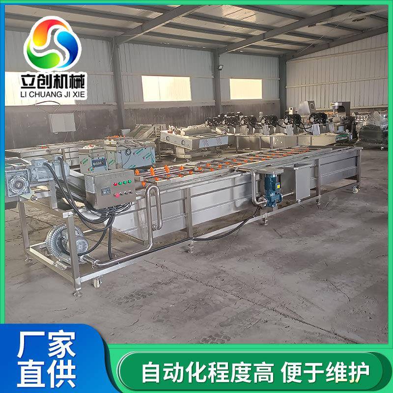 全自动包装袋翻转除水设备商用杨梅洗果机高压喷淋雪菜清洗机