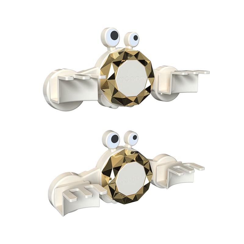 小螃蟹卫生间置物架免打孔壁挂式拖把H支架多功能挂钩式收纳架支