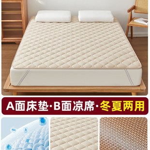双面凉席床垫冬夏两用夏天冰藤席家用卧室折叠单人薄款褥子床褥垫