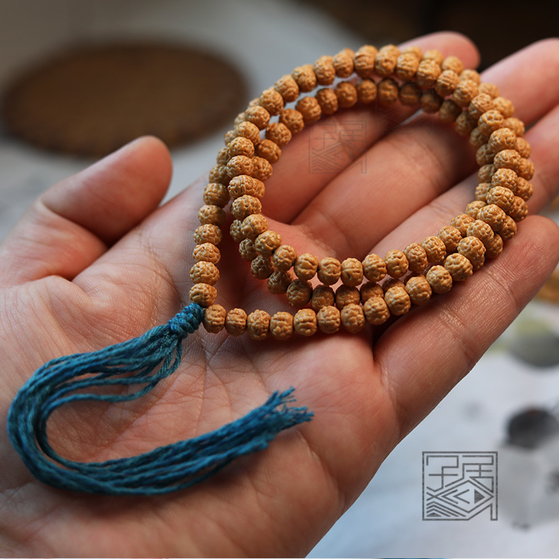 子鱼居 金c刚菩提子五瓣六瓣七瓣小金刚蛤蟆背直径6-8mm108颗念珠