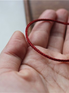 结福记牛年本命年红绳转好运保平安健H康手工编制手链脚链情侣手