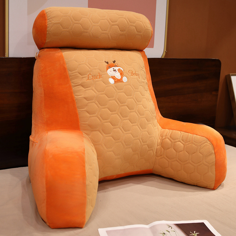 冬季乳胶加d高靠枕床头靠垫软包大靠背护腰枕女生抱枕床上看书腰