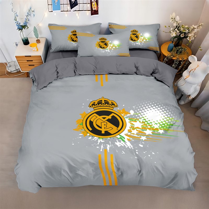 C罗周边被套数字印花四件套男生宿舍家居卧O室床上用品床单床笠款