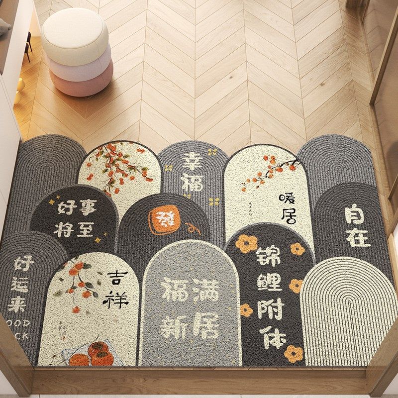 地垫入户门垫可裁剪进门口2024新款家用玄关除尘丝圈脚垫耐脏地毯,居家布艺,入户地垫,淘宝优惠券,粉丝福利购,淘宝优惠卷