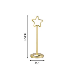 不锈钢席位卡台号卡架酒店婚礼桌卡夹宴会桌牌饭厅菜牌爱心插卡夹