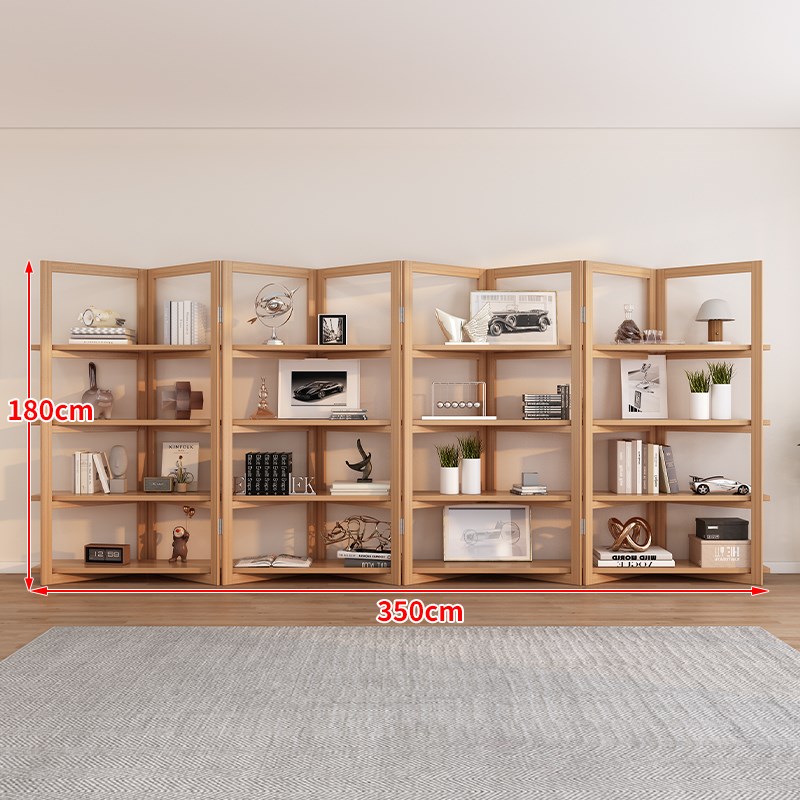 全实木书架商场展示架门店置物架客厅创意屏风办公室隔.断书柜货