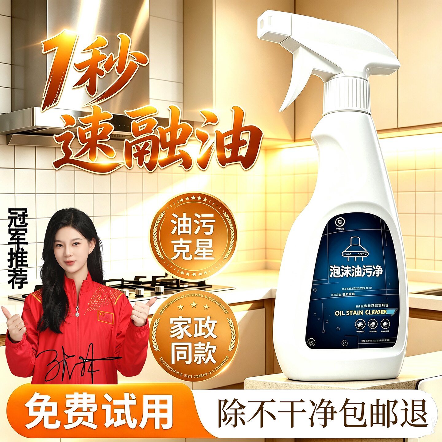 服务千万家庭油污清洁剂油污净