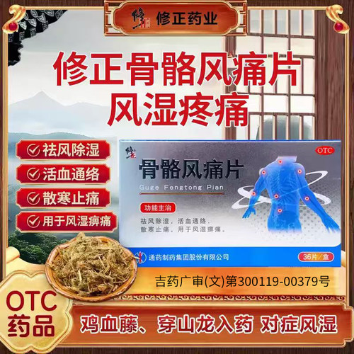 [修正]骨骼风痛片0.31g*36片/盒