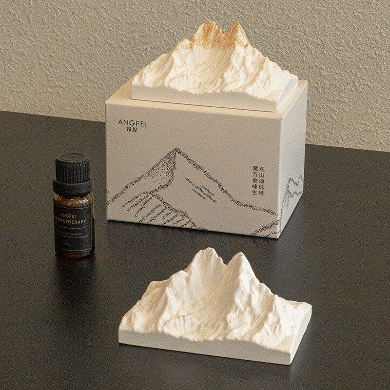 阿尔卑斯山扩香石膏无火香薰家用卧室精油车载香氛家居高级感摆件