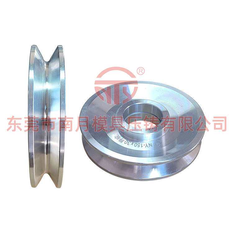 厂家供应加工高耐磨铝合金导轮 喷瓷拉丝机过线轮Φ150×30导轮