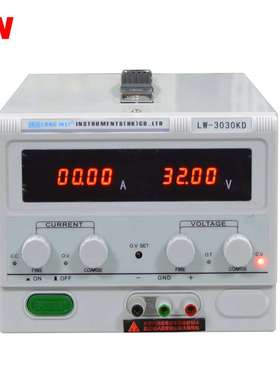30V30A直流稳压稳流可调电源LW3030KD龙威900W老化测试电源