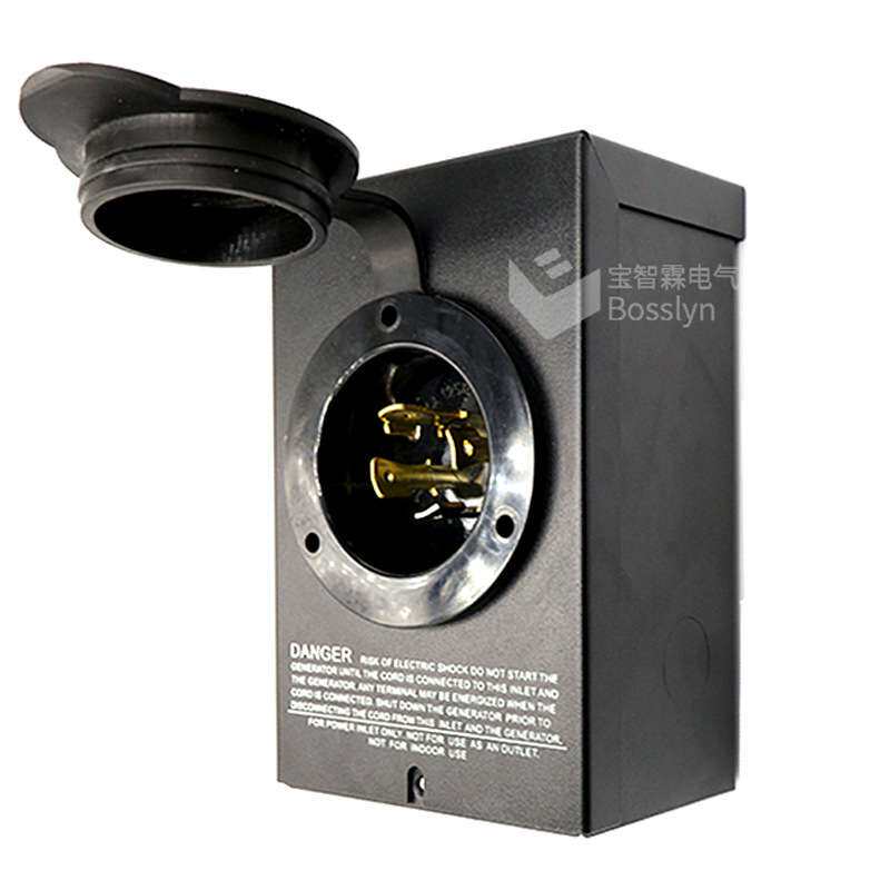 NEMA L14-30北美房车营地充电盒30A美式发电机防水接线盒PowerBox