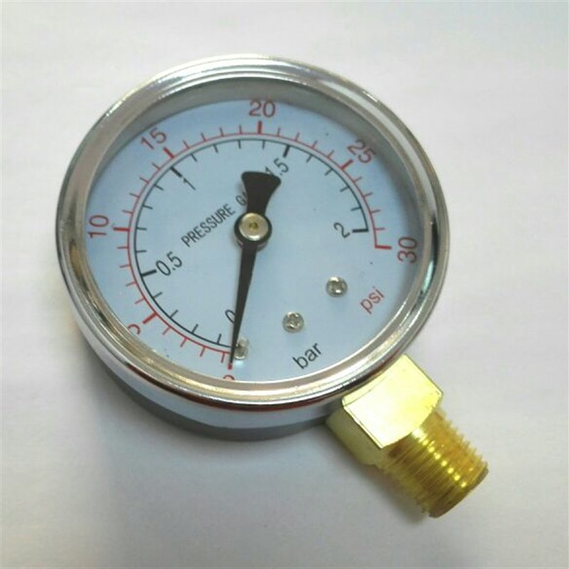 pressure gauge 0-2bar 30psi 直径60mm 压力表 可测空气或者水压