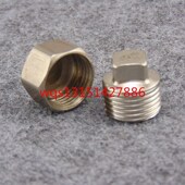 闷头水管接头 塞头 堵帽 管帽不锈钢丝堵 4分304不锈钢管堵头堵丝