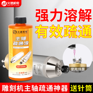 主轴电机强力疏通液雕刻机清洗剂水道水路疏通剂除垢堵塞清洁除锈